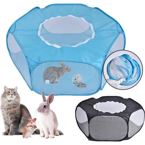 Pet Playpen Portable Pop Open Indoor / Outdoor Small Animal Cage Game Playground Fence for Hamster Chinchillas And Guinea- Pigs