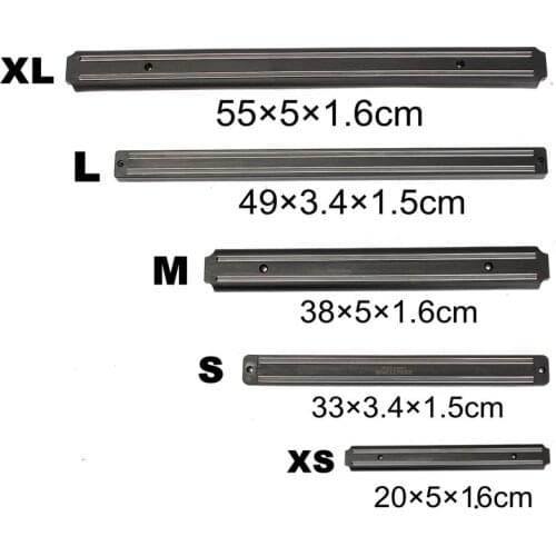 Magnetic Knife Holder Wall Mount Black ABS metal Knife For Placstic Block Magnet Knife Holder