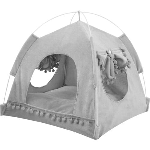 New Pets Tent With Breathable Windows Summer Anti-mosquito Cat Dog House Detachable Washable Pet Folding Bed For Summer