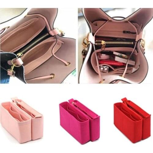 New Fits For Neo noe Insert Bags Organizer Makeup Handbag Organize Travel Inner Purse Portable Cosmetic base shaper for neonoe