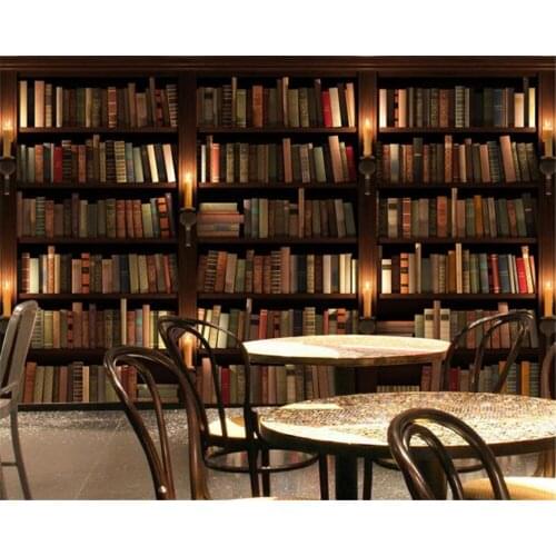 Beibehang custom papel de parede 3d stereo wallpaper European and American industrial wind golden gear blackboard background