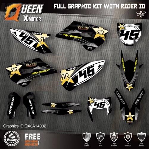 Queen X Custom Team Graphics Decals 3M Stickers Kit For Husqvarna Sticker Decal 2014-15 TC FC 2015-16 FE TE 125 to 450cc 02