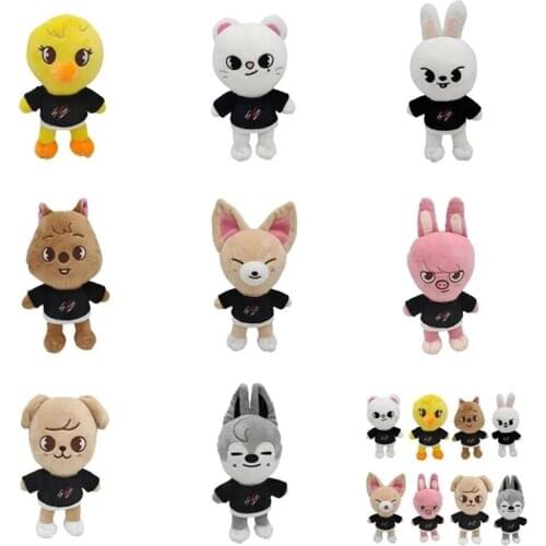 Skzoo Plush Toys Stray Kids Cartoon Stuffed Animal Plushies Doll Kawaii Companion for Kids Adults Fans birthday present 20cm