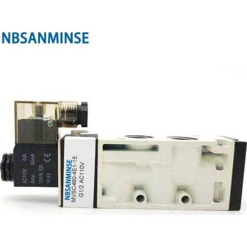 MVSC Pneumatic Valve Pneumatic Solenoid Valve G1/8" G1/4" G3/8" G1/2" G3/4" G1" Air Control 3Way 4Way Valve NBSANMINSE