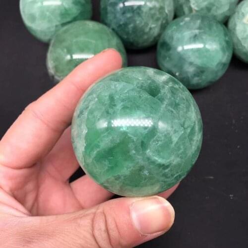 Green fluorite sphere natural stones and crystals quartz polished minerals gemstones ball for home decoration