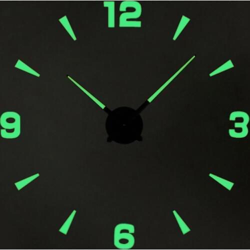 Luminous Large Wall Clock Mirror DIY Wall Clock Sticker Diy Modern Design Luminou Clocks on The Wall for Home Decor Watch