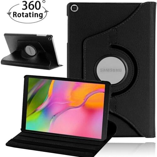 360 Rotating Leather Stand Case for Samsung Galaxy Tab A 10.1 Inch 2019 T510 T515 Tablet Case for Samsung