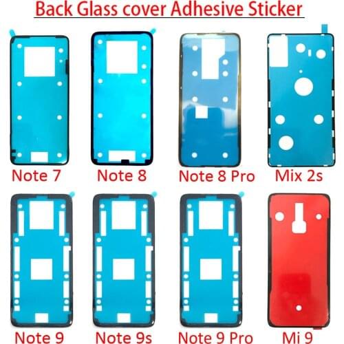 Back Glass cover Adhesive Sticker Stickers glue For Xiaomi Mi 9 9t 10T 10 Lite Poco F2 Pro Mix 2S Redmi Note 7 8 9 9s 10 K20 Pro