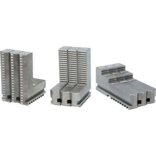 200, 250 chuck jaws, lengthened jaws, heightened positive jaws, reverse jaws, and lengthened reverse jaws