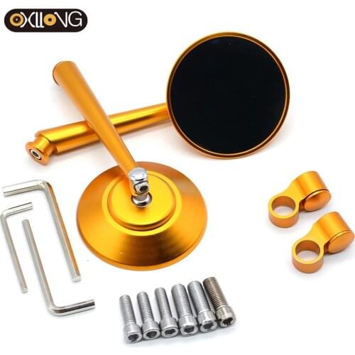 Motorcycle Handlebar Mirror Rearview Motorcycle Bar End Mirror For Honda cb500x CB650R shadow r1200gs For Yamaha MT09 MT07 FZ6