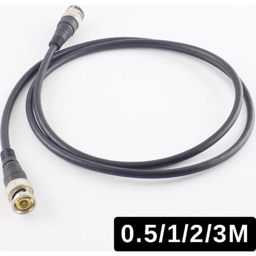 0.5M/1M/2M/3M BNC Male To Male Adapter Cable Wire For CCTV Camera BNC Connector GR59 75ohm Cable Camera BNC Accessories