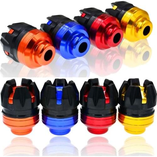 1 pair Colorful Scooter Parts Dirt Pit Bike Accessories Motocross Wheel Anticaida Motorbike Crash Pad Motorcycle Frame Sliders