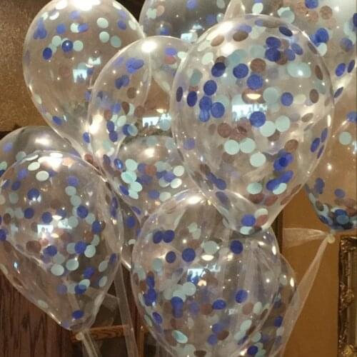 10pcs/lot Glitter Confetti Clear Balloons Parties Happy Birthday Baby Shower Foil Confetti Balloons Wedding Party Decorations