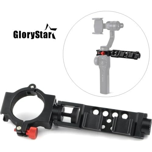 4-Ring Arm Set Cold Shoe Adapter Ring for Zhiyun Smooth 4 Monitor LED Video Light,Microphone Extension Arm Mount Rosette Gear