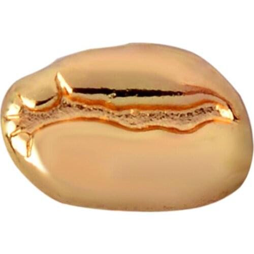 4 Pieces Cartoon Lapel Brooch Pin Set Shirt Jeans Bag DIY Collar Pin Coffee Beans Shape Design