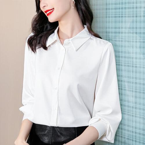 AIHUYIGUI Light Blue Blouses