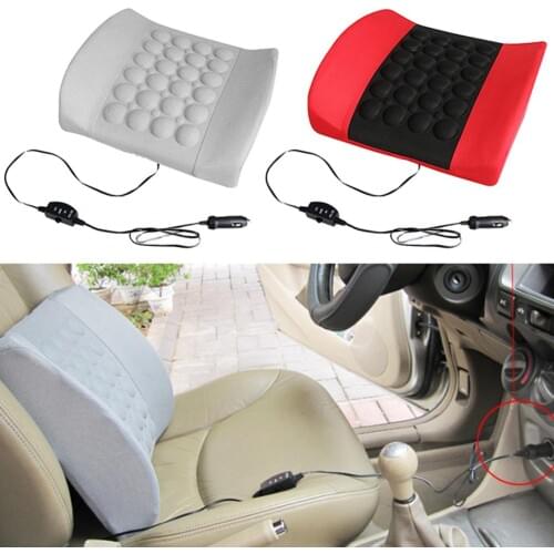 Car Electric Massage Lumbar Stress Pressure Relief Cushion Seat Waist Support 2020