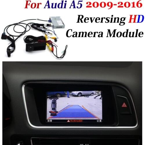 Car Reversing Trajectory Image Camera Decoder Adapter For Audi A5 2010-2020 Original Screen Upgrade CAM Parking Assist System