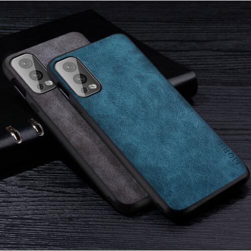 Premium PU Leathe Phone Case for OnePlus Nord 2 CE N10 5G Scratch-Resistant Solid Color Cover for OnePlus Nord N100 N200 Case