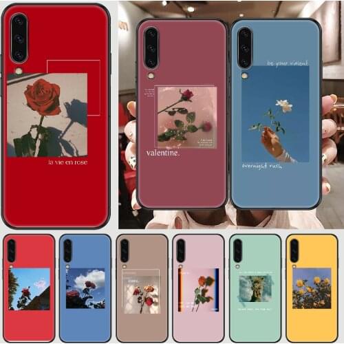 Great art prints flowers Sunflower Phone case For Samsung Galaxy A 3 5 7 8 10 20 21 30 40 50 51 70 71 E S 2016 2018 4G black