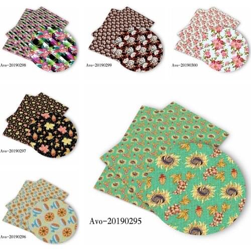 Diy-Everyday Diy 30*135cm Printed Faux Synthetic Leather Vinyl for Bow,DIY handmade Materials