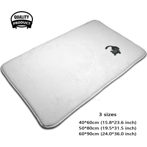 Halloweenie Skittle Sans Death 3 Sizes Home Rug Room Carpet Blackcat Cat Death Halloween Black Cat