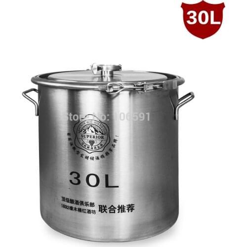 High Quality 30L Necking, 304 Stainless Steel Barrel, Beer Fermentation Tanks, Brewed Wine Fermenters