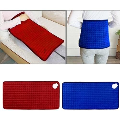 Heating Pad Heat Warm Mat Electric Blanket Adjustable Warming Pad Long Heat Pad Cramps Time Settings Winter Warmer