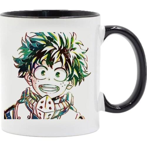 My Hero Academia Students Coffee Mugs 11oz Environmentally Anime Black White Ceramic Mugs and Cups 2022 New Year Gift Mug