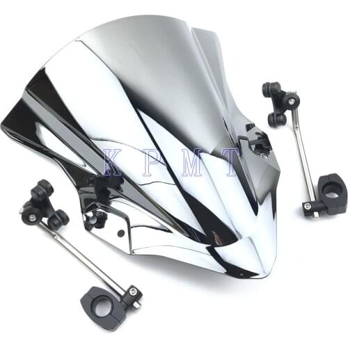 Motorcycle Windshield For 2004-2015 Kawasaki Z1000 Z800 Z250 Z300 Z750 Z750R ER4N ER6N ER6F ABS Plastics Windscreen Deflectors