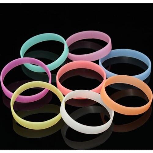 Men Women Luminous Silicone Sports Multi Color Bracelets Rubber Wristband Friendship Bands Cuff Bangle Glow in Dark Gifts