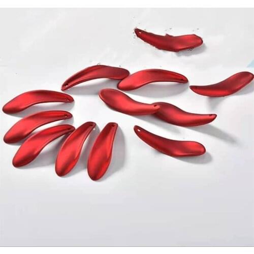 New plastic RED Color DIY Flower Shape Beads Good Handmade Jewelry Accessory beads 50 pieces y125744
