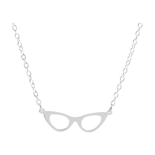 Eyeglasses necklace hipster necklace, reading necklaces book lover Vintage Cat Eye Glasses Necklace jewelry