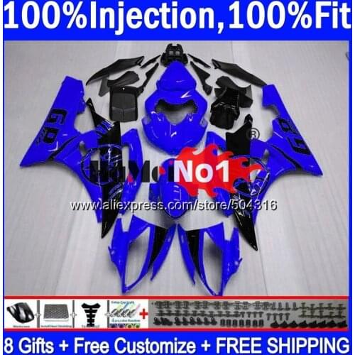 OEM For YAMAHA YZF R 6 YZF 600 YZF-600 7MC.111 YZF R6 06-07 600CC YZF600 YZF-R6 2006 2007 YZFR6 06 07 OEM Glossy blue Fairings