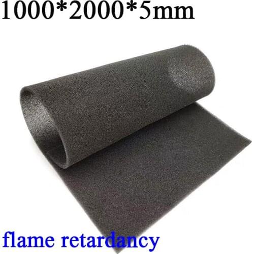 Flame retardant 1000*2000*3/5/10mm cabinet Computer Mesh sponge PC Case Fan Cooler Black Dust Filter Case Dustproof Cover Chassi