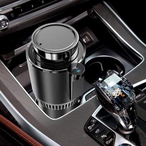 Summer Car Heating Cooling Cup 12V Smart Car Office Water Coffee Drinks Cans Warmer Cooler Cup Mug with Temperature Display