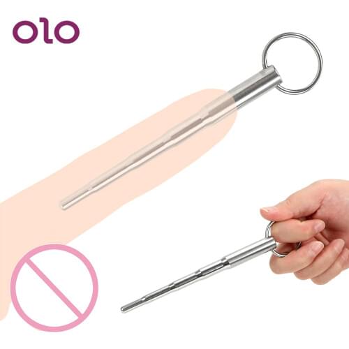 OLO Sex Toys for Men Masturbator Urethral Dilators Male Chastity Device Penis Plug Stainless Steel Catheters Sounds