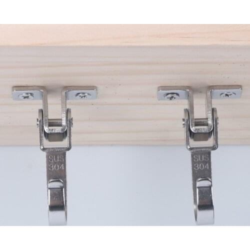 2pc stainless steel Hooks Rotating activity rack Ceiling light flowerpot Hanging Hanger for garden Home Kitchen hardware