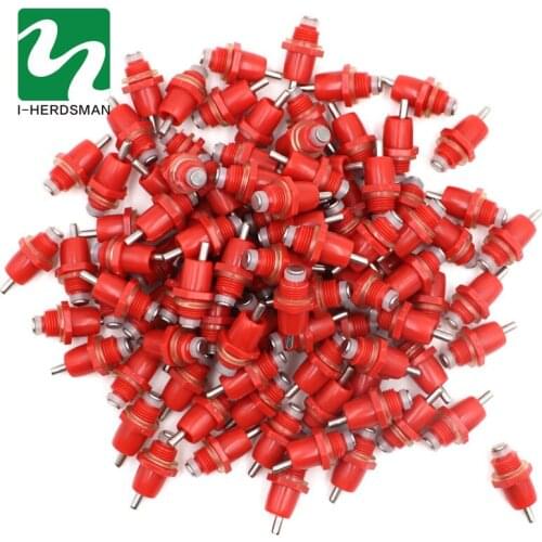 500pc Chicken Drinking Innerspring Nipple Duck Quail Birds Drinking Spring Poultry And Pet Breeding Drinking Water Equipment