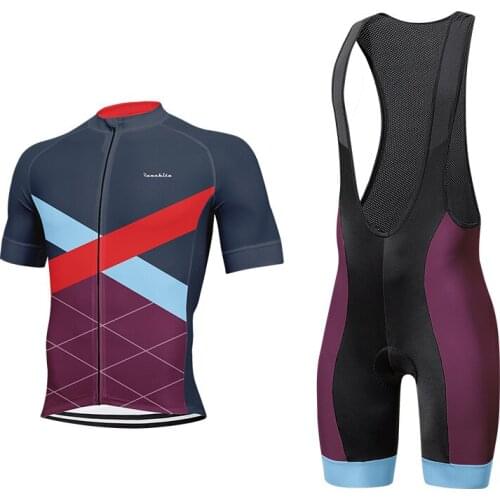 Runchita Cycling Jersey Clothing Bicycle Mtb Bike Downhill Breathable Quick Dry Shirt men Short Sleeve Set 2021 Pro Team Summer