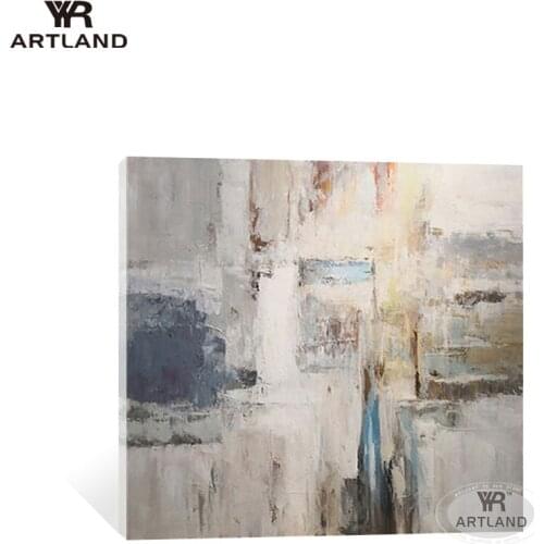 Nordic style modern 100% Handmade abstract gray oil painting on canvas wall art picture home decoration for living room bedroom