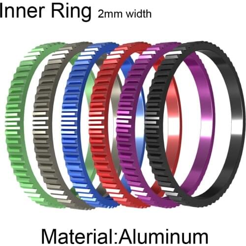 Legenstar 2mm Width Inner Rings 6 colors Interchangeable Filled Ring Aluminum Material Accessories Boho DIY Bague Christmas Gift