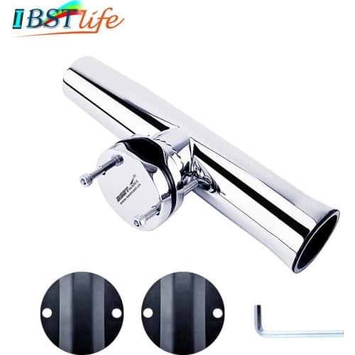 Stainless Steel 316 Fishing Rod Rack Holder Rest Pole Bracket Support Rail Mount for 1 to 2 inch Rail Marine Boat Accessories