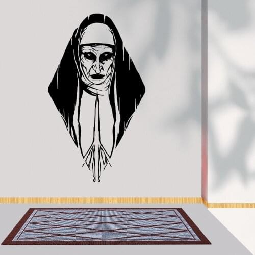 Scary Valak The Nun Wall Sticker Aesthetics Decal Art Home Bedroom Decoration A001365