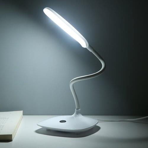 LED Desk Lamp Foldable Dimmable Touch Table Light DC 5V Portable USB Powered Table Lamp 6500K Night Lamp LED Eye Protection Lamp