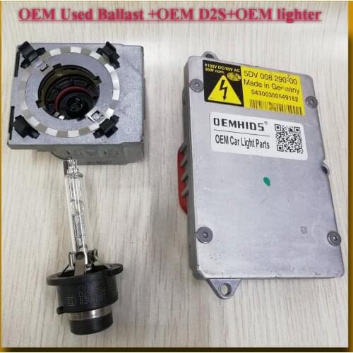 Used 1 Set OEMHIDS Gen4 D2S Bulb Lighter And 5DD00831900 OEM Ballast For A6 S6 A8 S8 A8L TT A4 4E0907E60 X5 Z4 W164 5DV00829000