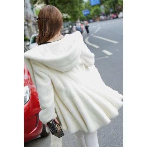 Winter Womens Faux Fur Jacket Artificial Fur Overcoat Furry Coat Femme Plus Size Warm Fake Fur Outwear Z50