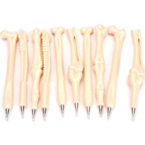 1pcs Different Styles Pen Bone Shape Ballpoint Pens Creative Gift School Office Stationery