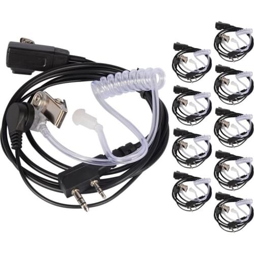 10PCS Accessories Air Acoustic Tube Headset Earpiece for Baofeng for Radio Walkie Talkie Headset for 888S UV-5R UV-82