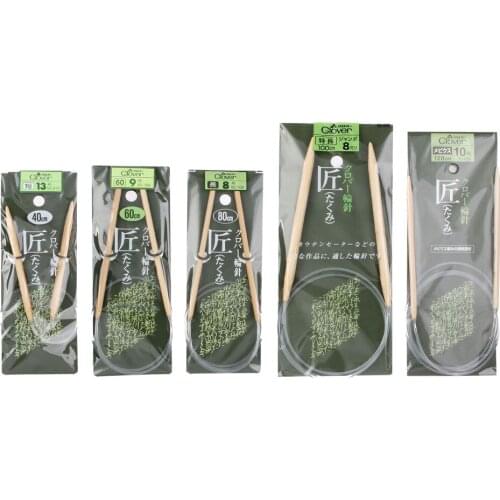 2021 Limited Sale Clover Series, Bamboo Sweater Needle, Loop Knitting Tool, 40cm, Manual Diy, 15 Models, Diameter 3.0mm-9.0mm